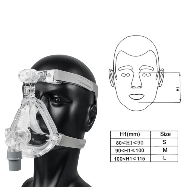 CPAP/BIPAP полнолицевая маска среднего размера I новый универсальный чехол с регулируемым тросом